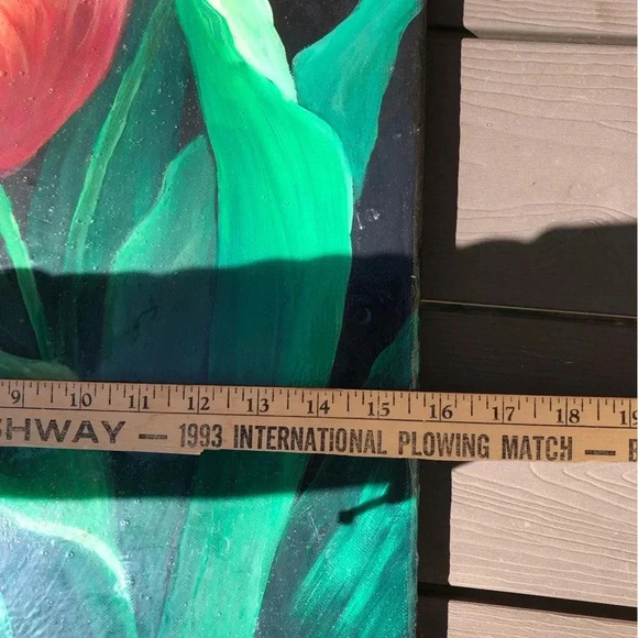 Hand Painted  Signed Canvas Art - Picture 5 of 6